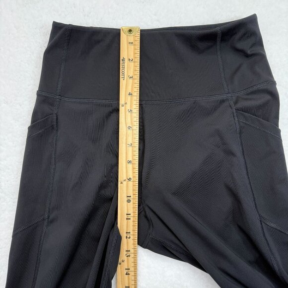 Calvin Klein Performance Leggings Pockets Stretch Black Size M Athletic Workout - Picture 9 of 10
